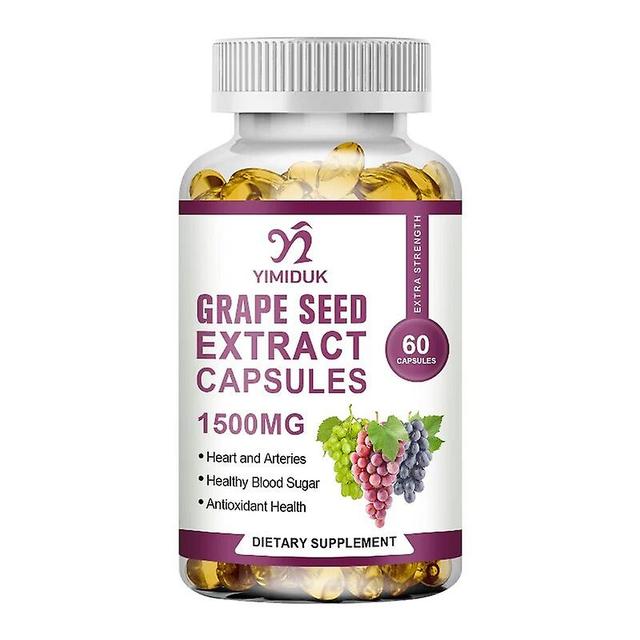 Vorallme druvkärneextrakt 150 mg kapslar druvkärneolja antioxidation, skönhetsvård, allergilindring 1 flaskor 120PCS on Productcaster.