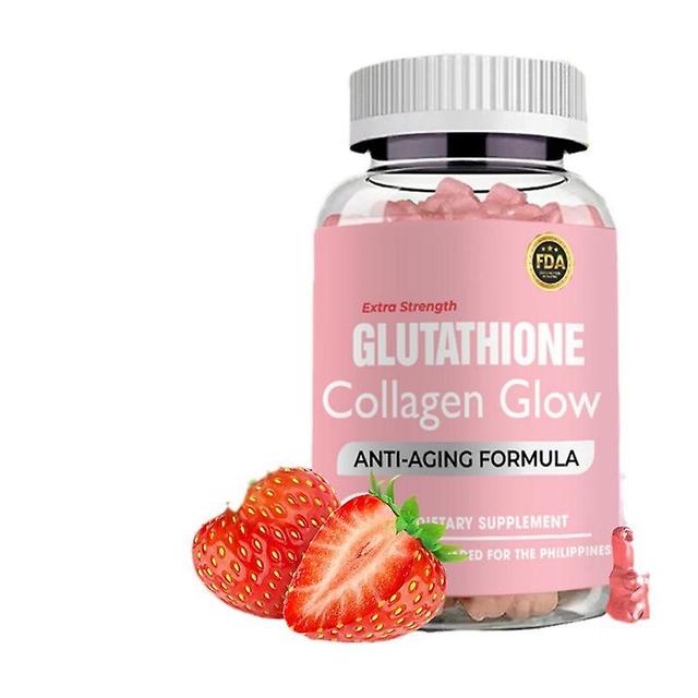 Glutathione Collagen Glow Anti-aging skin Whitening Gummies 1 pcs 2 Pcs on Productcaster.