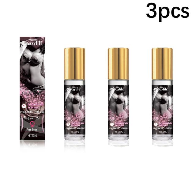 Crazylife Pheromone Dating Roll-on Perfume for Men and Women Hormone Couple Flirting Boudoir Perfume Essential Oil for Women 10 ml (3 pieces) on Productcaster.