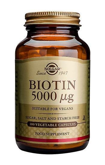 Solgar Biotin 5000ug Vegetable Capsules, 100 on Productcaster.