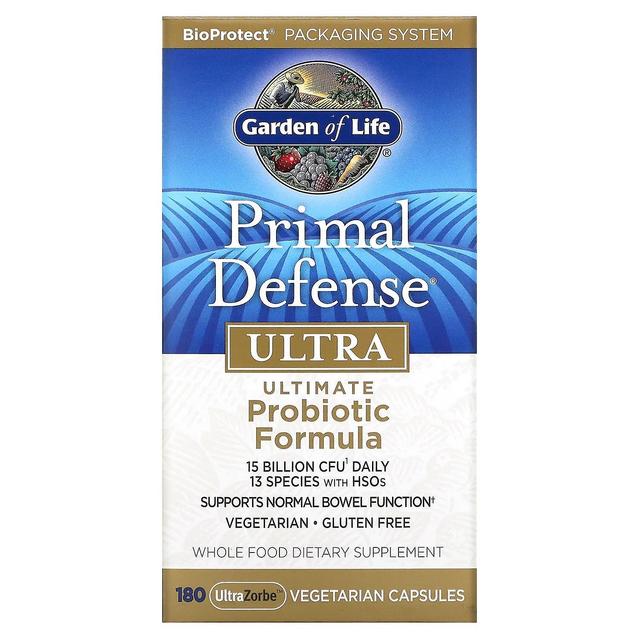 Garden of Life Livets trädgård, Primal Defense, Ultra, Ultimate Probiotic Formula, 180 UltraZorbe vegetarisk kapsel on Productcaster.