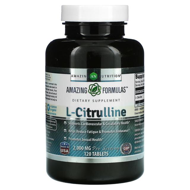 Amazing Nutrition, L-citrulina, 1,000 mg, 120 comprimidos on Productcaster.