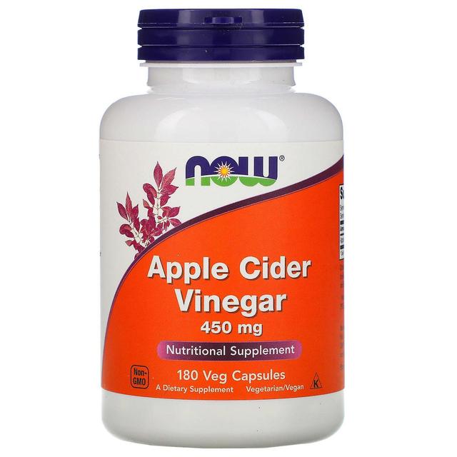 NOW Foods, Apple Cider Vinegar, 450 mg, 180 Veg Capsules on Productcaster.