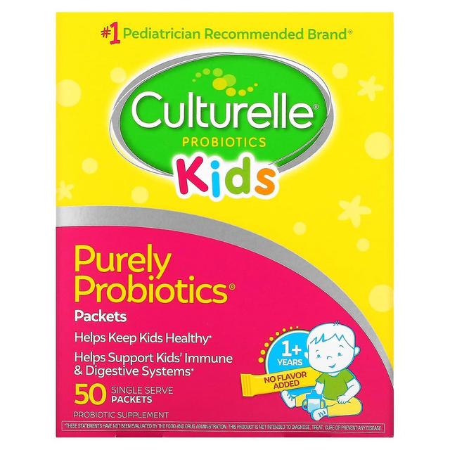 Culturelle, Bambini, Puramente probiotici, 1+ anni, Non aromatizzato, 50 pacchetti monodose on Productcaster.