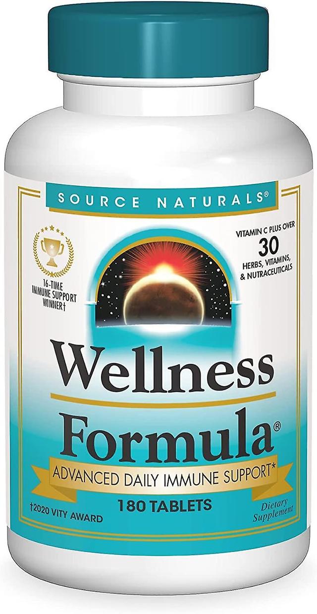 Source Naturals Lähde Naturals Wellness Formula, Edistynyt immuunituki 180 Tablettia on Productcaster.