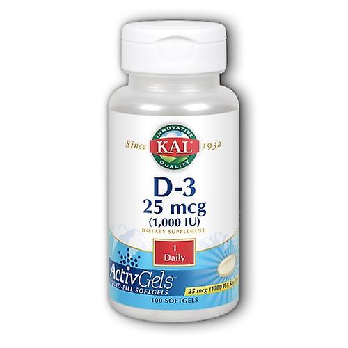 Kal D-3,1,000 IU,100 Softgels (Pack of 1) on Productcaster.