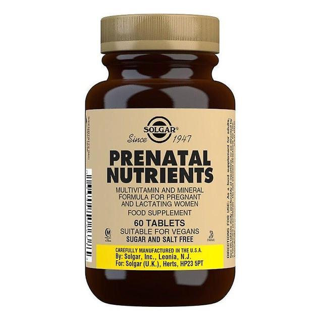 Solgar Prenatal Nutrients tablets 60 (12537086) on Productcaster.