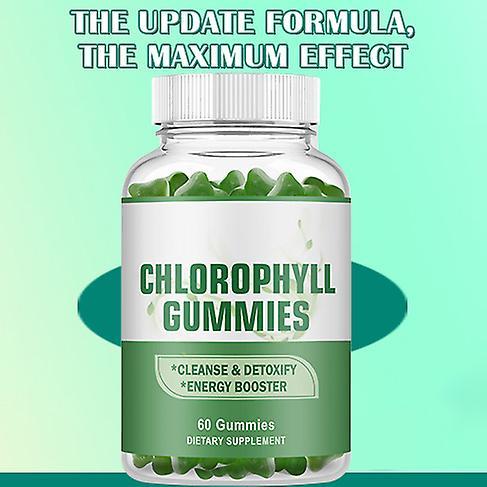 2-pack Chlorophyll Gummies For Women And Men - Energy, Immune Support & Skin Health Herbal Supplement - Internal Deodorant, Detox & Cleanse on Productcaster.