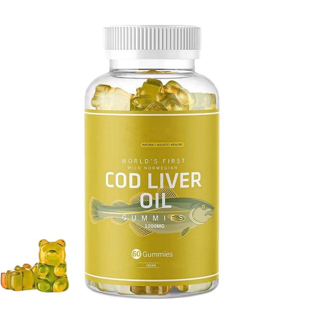 1-pack Organic Cod Liver Oil Gummies | Norwegian Arctic Cod Liver Oil Gummies | Omega-3 Rich | Epa, Dha, Vitamin-rich Fish Oil Gummies | Lemon Flav... on Productcaster.