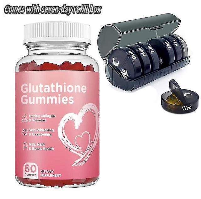 Glutathione Capsules Collagen Antioxidant L-glutathione Gummies Skin Whitening. Comes With 1 Set Of 7-day Refill Box on Productcaster.