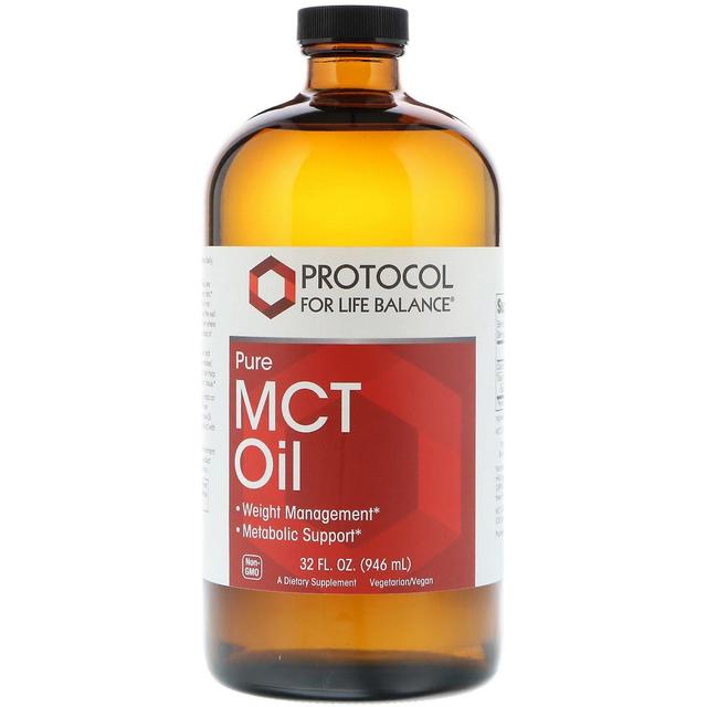 Protocol for Life Balance Life Balance -protokolla, puhdas MCT-öljy, 32 fl oz (946 ml) on Productcaster.