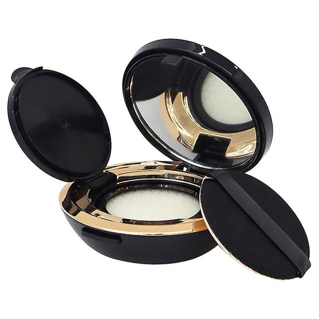 Loose Powder Box Refillable Powder Case Plastic Powder Container For Women Teen Girls Black 8X8cm on Productcaster.