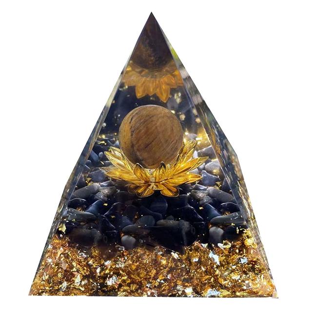 Crystal Pyramid Protection & Positive Energy Generator For Anxiety Relief C3 on Productcaster.