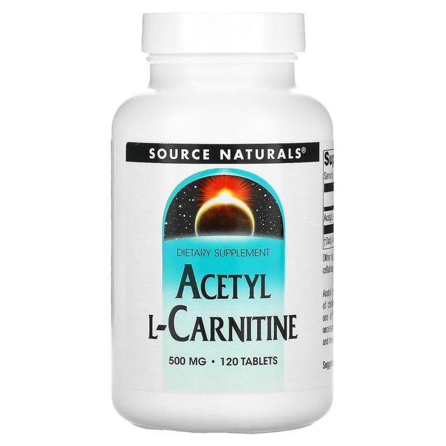 Source Naturals Quelle Naturals, Acetyl L-Carnitin, 500 mg, 120 Tabletten on Productcaster.