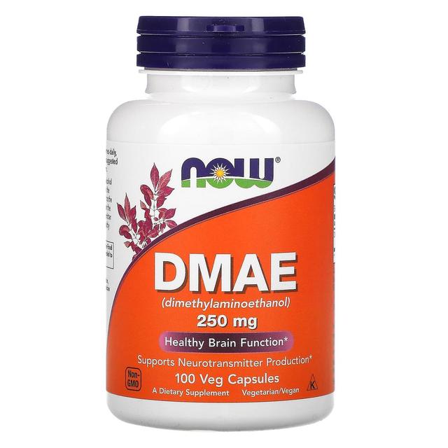 NOW Foods NU Fødevarer, DMAE, 250 mg, 100 Veg kapsler on Productcaster.