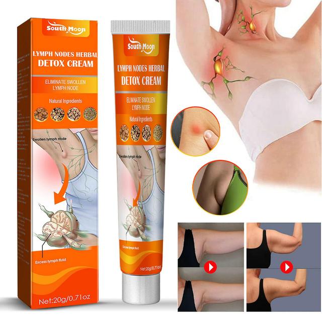 20 G Lymphatic Detox Cream Lymphatic Detox Anti-swelling Ointment For Armpit Neck Nodes 1 Pc on Productcaster.