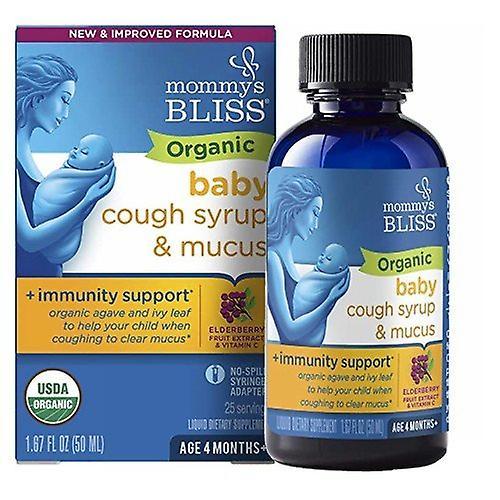 Mommy's Bliss Mamičky blaženosť Organické Baby Cough Sirup & Hlien úľava + posilnenie imunity, 1.67 Oz (balenie po 1) on Productcaster.