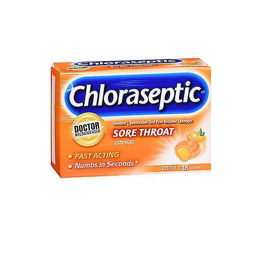 Chloraseptic Pastillas clorasápticas para el dolor de garganta, cítricos 18 cada una (Pack de 1) on Productcaster.