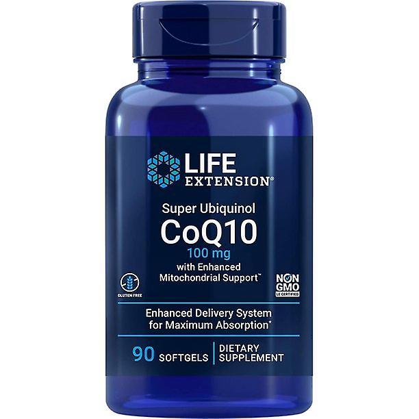 Life extension coq10 super ubiquinol 100mg with enhanced mitochondrial support, 90 softgels on Productcaster.