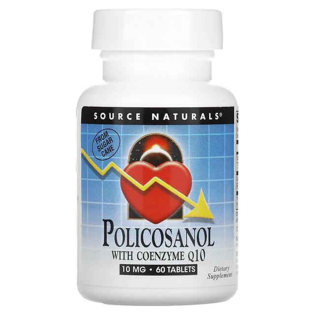 Source Naturals, Policosanol med coenzym Q10, 10 mg, 60 tabletter on Productcaster.