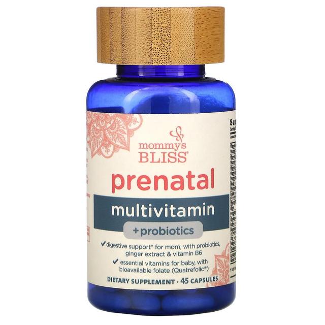 Mommy's Bliss, Prenatal Multivitamin + Probiotics, 45 Capsules on Productcaster.