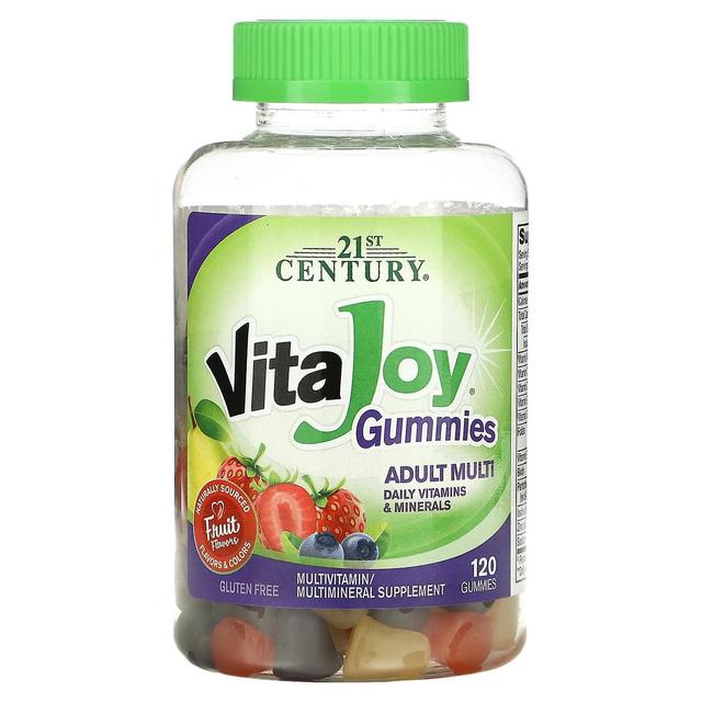 21st Century 21 ° secolo, Caramelle gommose VitaJoy, Multivitaminico per adulti, Aroma di frutta, 120 Gummies on Productcaster.