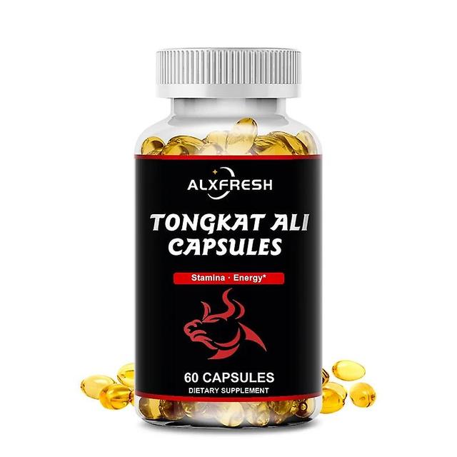 Eccpp Alxfresh 120pcs Powerful Tongkat Ali Root Capsules Tongkatali Anti-fatigue Relief Gout Hormone Maintenance For Men Supplements 60PCS on Productcaster.