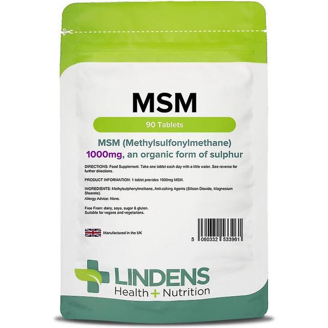 Lindens MSM (methylsulfonylmethane) 1000mg Tablets 90 (3961) on Productcaster.