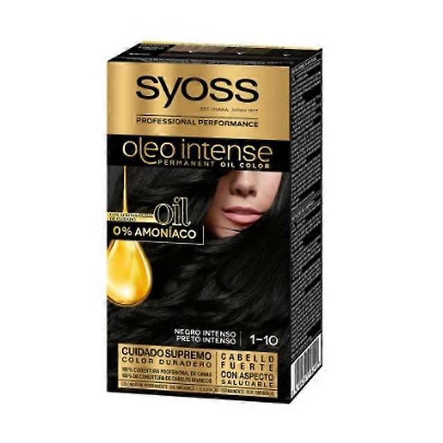 Syoss oleo intense permanent hair color 1-10 deep black on Productcaster.