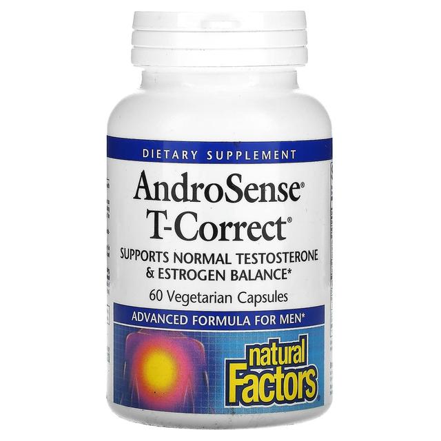 Natural Factors, AndroSense T-Correct, 60 cápsulas vegetarianas on Productcaster.