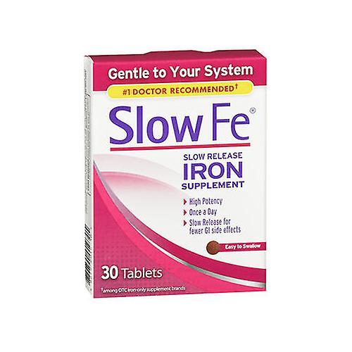 Slow Fe Slow Release Eisen Ergänzung, 30 Tabs (4er Packung) on Productcaster.