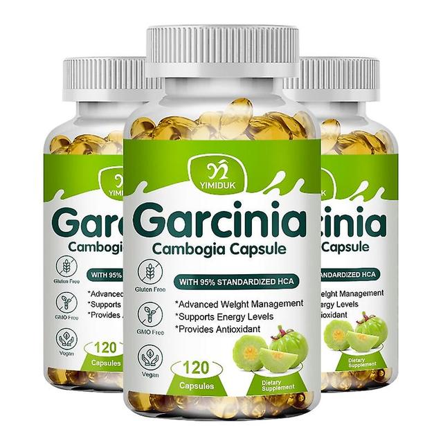 Eccpp Garcinia Cambogia Capsules Fast Fat Burner For Men Women To Help Lose Weight Appetite Suppressant Fast Flat Belly Slimming 3 Bottles 60 pcs on Productcaster.