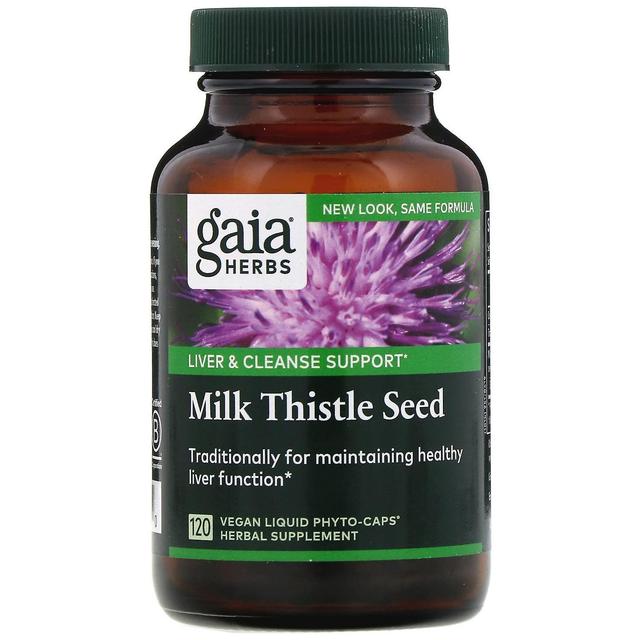 Gaia Herbs, Milk Thistle Seed, 120 Vegan Liquid Phyto-Caps on Productcaster.