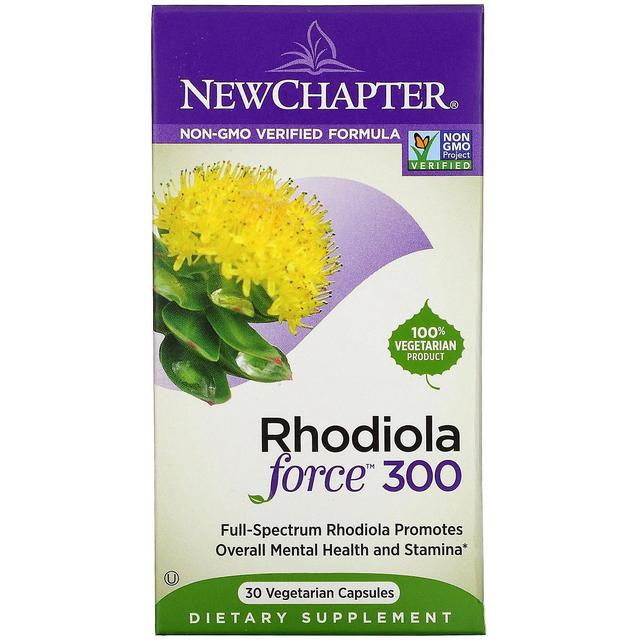 New Chapter, Rhodiola Force 300, 30 Vegetarian Capsules on Productcaster.