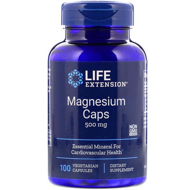 Life Extension, Magnesium Caps, 500 mg, 100 Vegetarian Capsules on Productcaster.