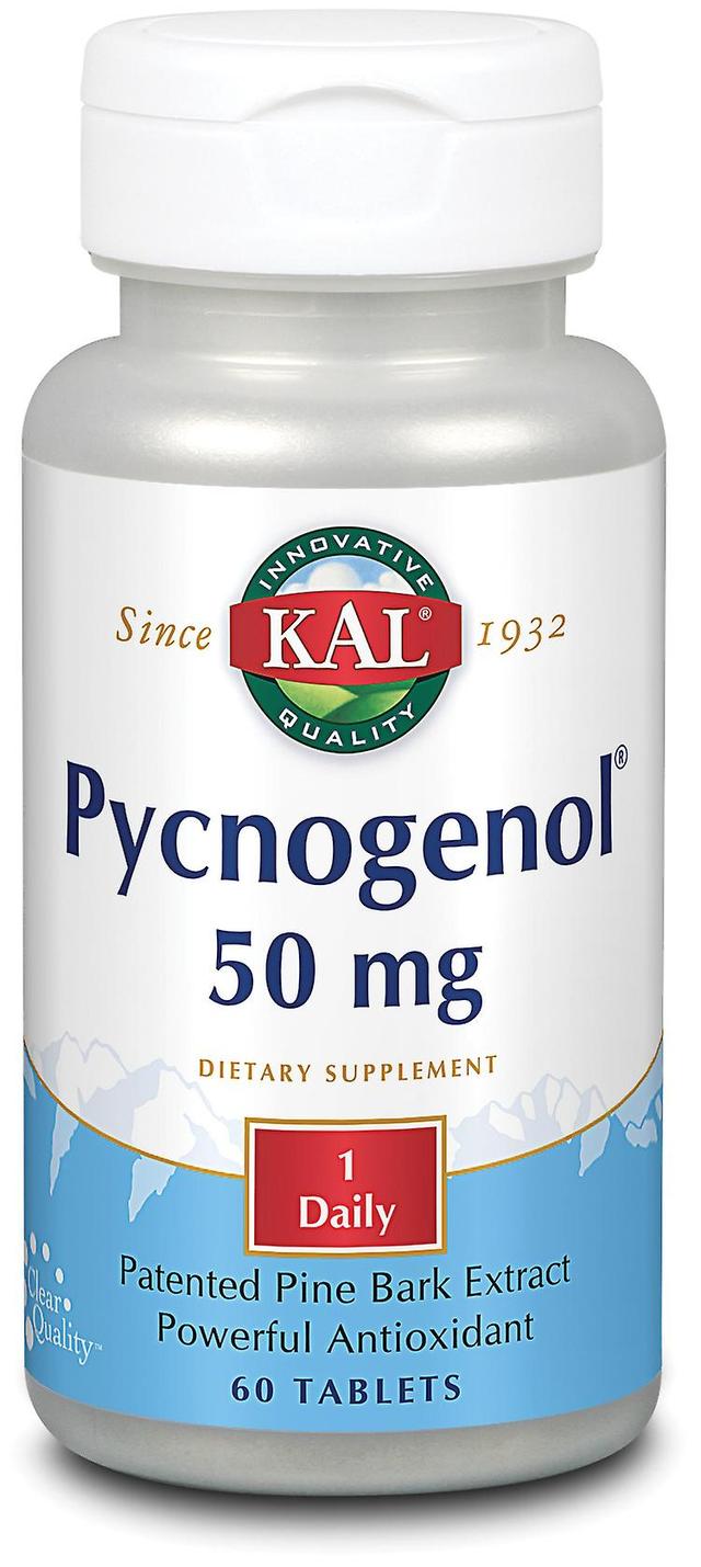 Kal Pycnogenol 50mg 60 Tablets on Productcaster.