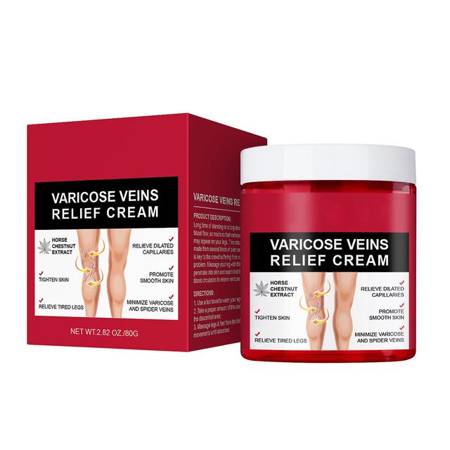 Auquest reduce las arañas vasculares y la pesadez, crema calmante anti venas varicosas para las piernas para mejorar la circulación sanguínea, mejo... on Productcaster.