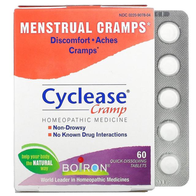 Boiron, Cyclease Cramp, Menstrual Cramps, 60 Quick-Dissolving Tablets on Productcaster.