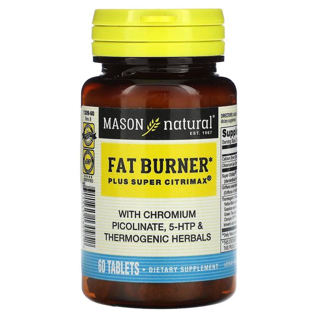 Mason Natural, Fat Burner Plus Super Citrimax, 60 Tablets on Productcaster.