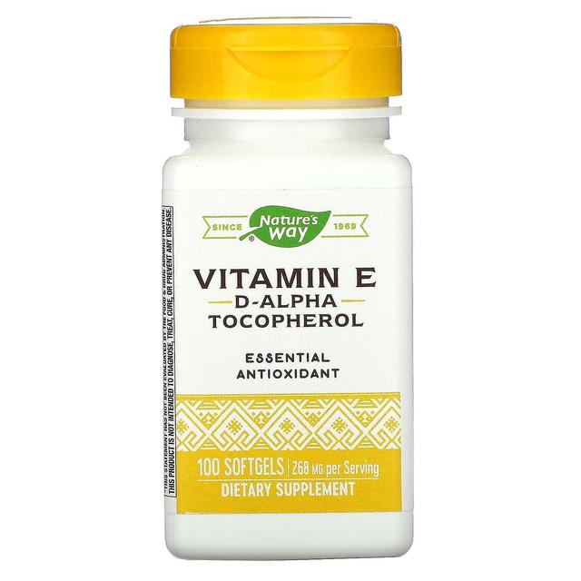 Nature's Way, Vitamin E, 400 IU, 100 Softgels on Productcaster.