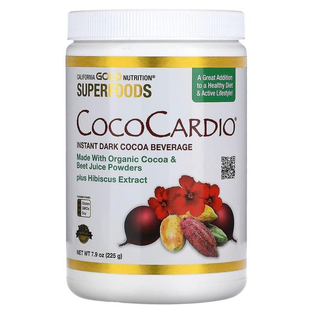 California Gold Nutrition, CocoCardio, Bebida Orgânica Orgânica Instantânea Certificada de Cacau Escuro com Suco de Beterraba on Productcaster.