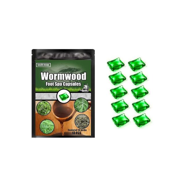 10pcs Wormwood Foot Capsule Relieves Soreness and Fatigue Portable Foot Soak Capsule Repair Foot Bat on Productcaster.