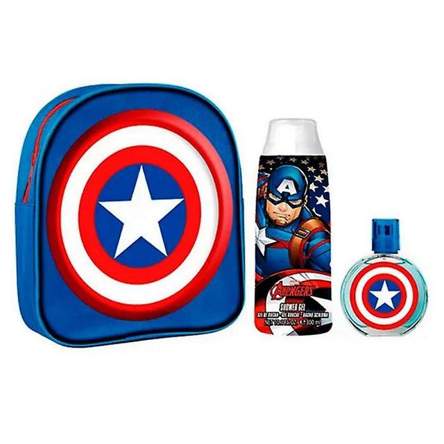 Marvel Captain america eau de toilette spray 50ml set 3 pieces on Productcaster.