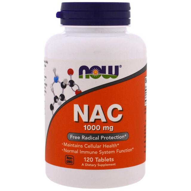 NOW Foods Nu fødevarer, NAC, 1000 mg, 120 tabletter on Productcaster.