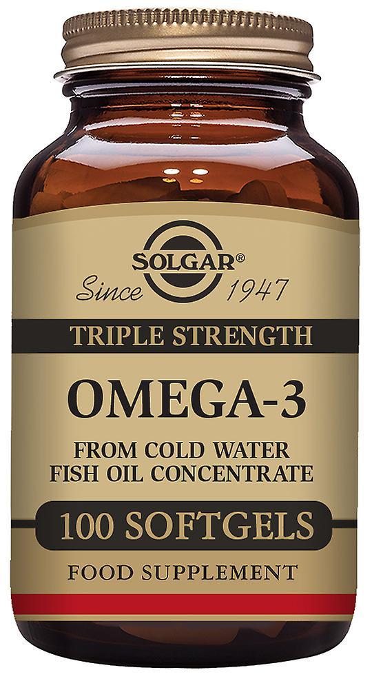 Solgar Omega 3 Triple Concentration 100 Softgels 033984002401 on Productcaster.