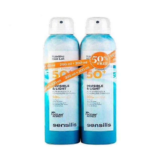 Sensilis spray corporal invisível & luz spf50+ 2x200ml on Productcaster.