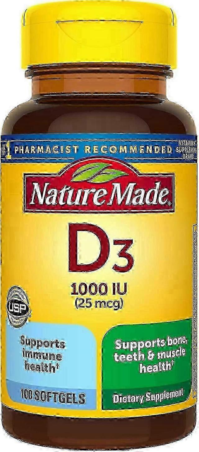 Nature made vitamin d3, 1000 iu, softgels, 100 ea on Productcaster.