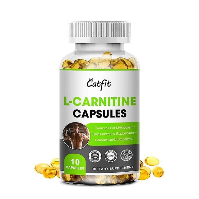 Visgaler L-carnitine Capsule Fat Burning Helper Fat Burning Muscle Gain&accelerate Metabolism Muscle Gain Exercise For Gym 10pcs on Productcaster.