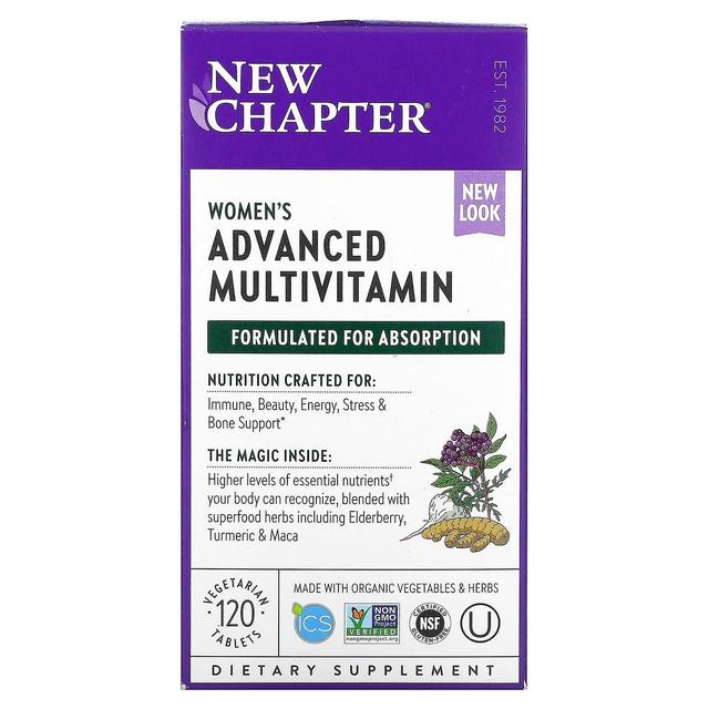 New Chapter, Women's Advanced Multivitamin, 120 Vegetarian Tablets on Productcaster.