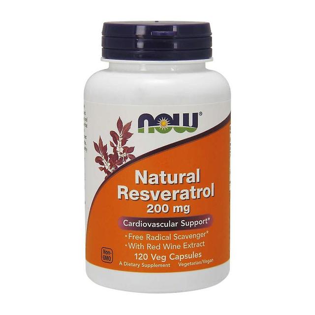 NOW Foods NU Fødevarer Natural Resveratrol 200 MG BI4209 on Productcaster.